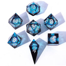 7-Set Captured Magic Liquid Core Hand Sanded Sharp Edge Resin: Twilight Azure