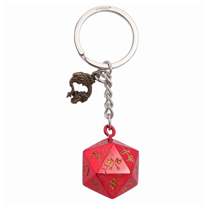 Keychain: d20 Barbarian: Red with Gold