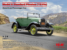 1/24 American Model A Standard Phaeton 1930s Passenger Car