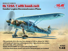 1/48 Hs126A1 Condor Legion Recon Aircraft w/Bomb Rack