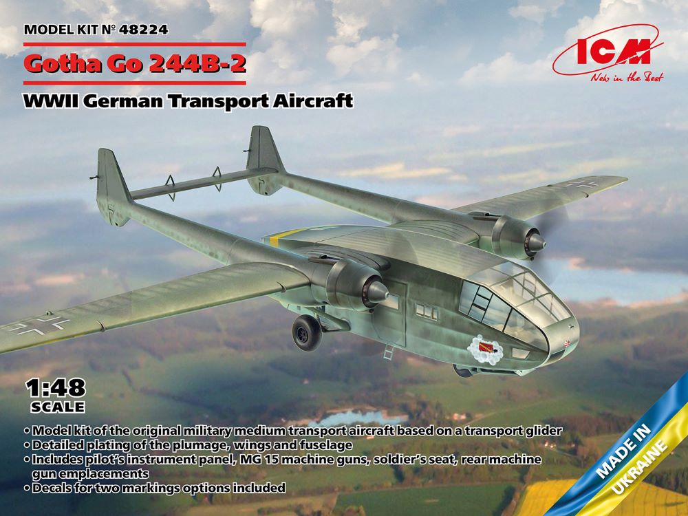 1/48 WWII German Gotha Go244B2 Transport Aircraft