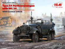 1/72 WWII German Type G4 Partisanenwagen Vehicle w/2 MG 34 Machine Guns