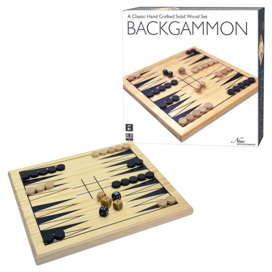 Wooden Backgammon By Intex Entertainment