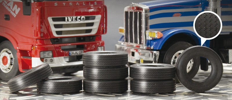 1/24 Rubber Truck Tires (8)
