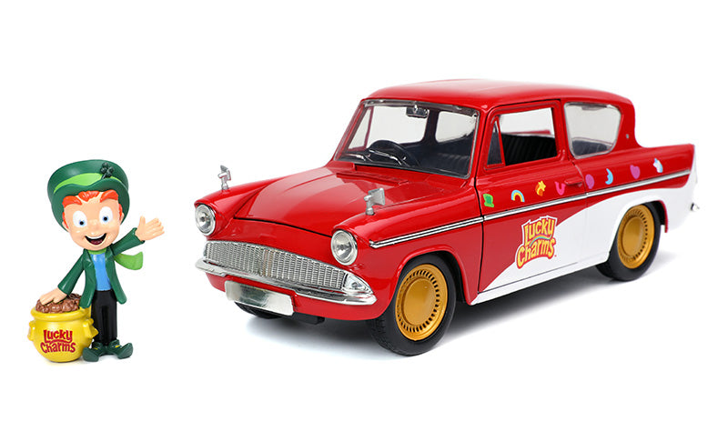 1/24 Lucky Charms 1959 Ford Anglia Car w/Leprechaun Figure