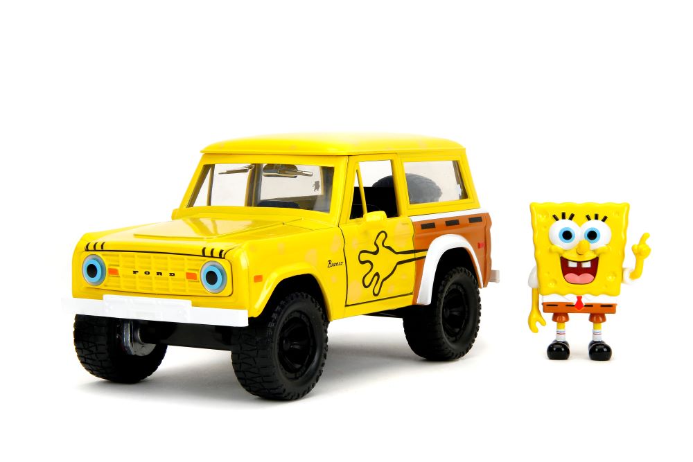 1/24 SpongeBob SquarePants 1973 Ford Bronco w/SpongeBob Figure