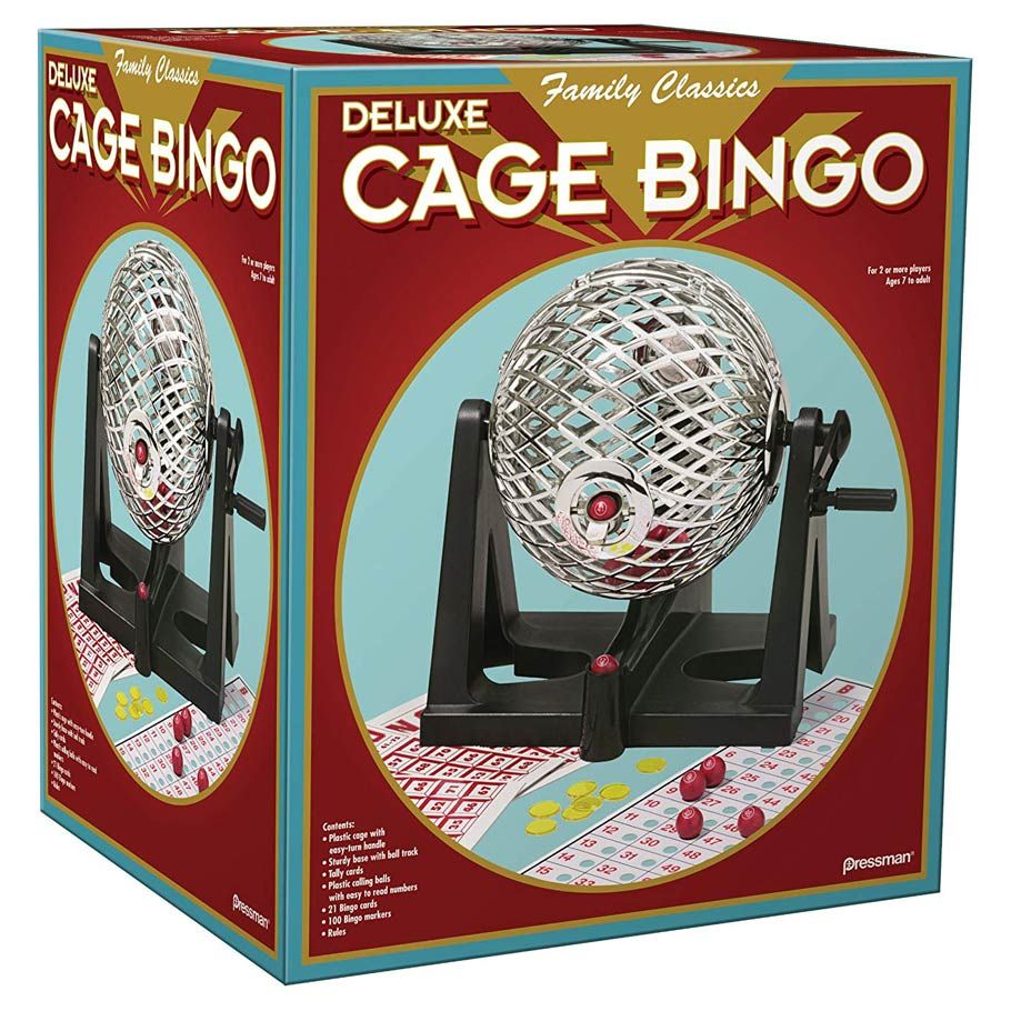 Deluxe Cage Bingo By Pressman Toy