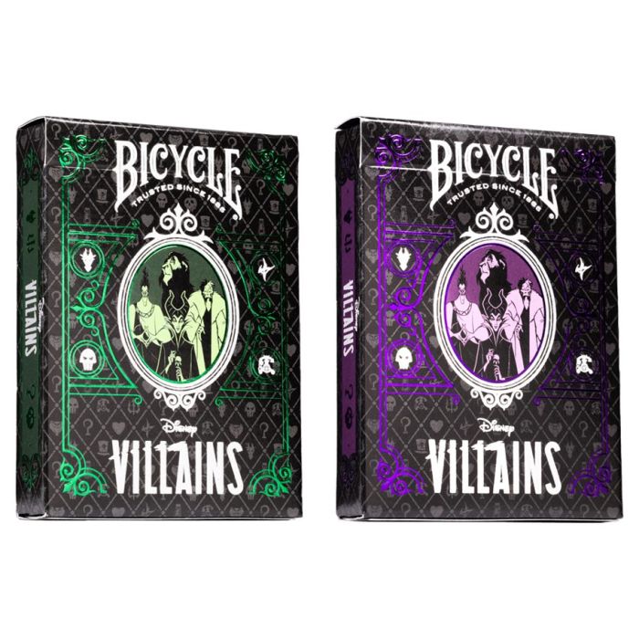 Playing Cards: Bicycle: Villains Green/Purple Mix