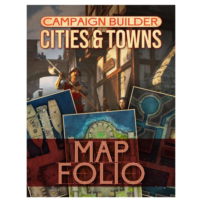 D&D 5E: Campaign Builder: Cities And Towns Map Folio - Cats In Hat Inc.