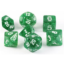 7-Set Tube Glitter Green with White
