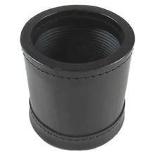 Dice Cup Leather Ribbed