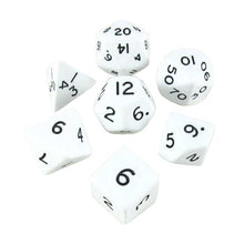 7-Set Cube Opaque Jumbo White with Black