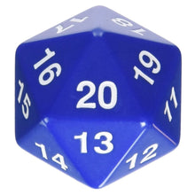 d20 Single 55mm Countdown Blue