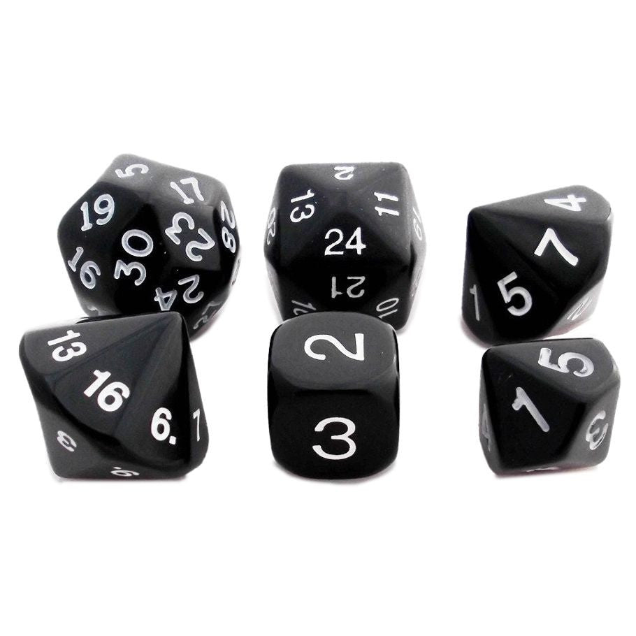 6-Set Who Knew? Black With White