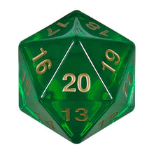 D20 Single 55mm Countdown Emerald With Gold