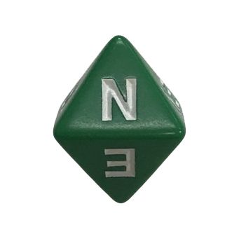 d8 Single Compass Green