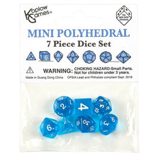 7-Set Bag Mini Translucent Blue With White - Cats In Hat Inc.