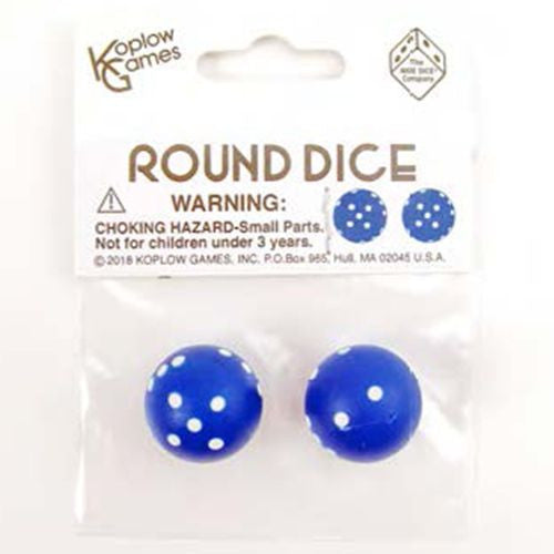 Round Dice Navy with White (2)