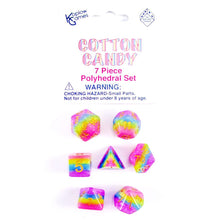 7-Set Bag Transparent Cotton Candy Rainbow With Gold