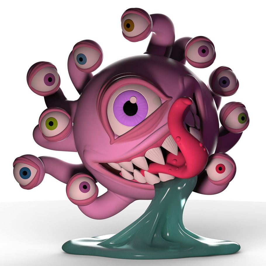D&D: 7��� Scale Resin Figure: Beholder Glow-In-The-Dark