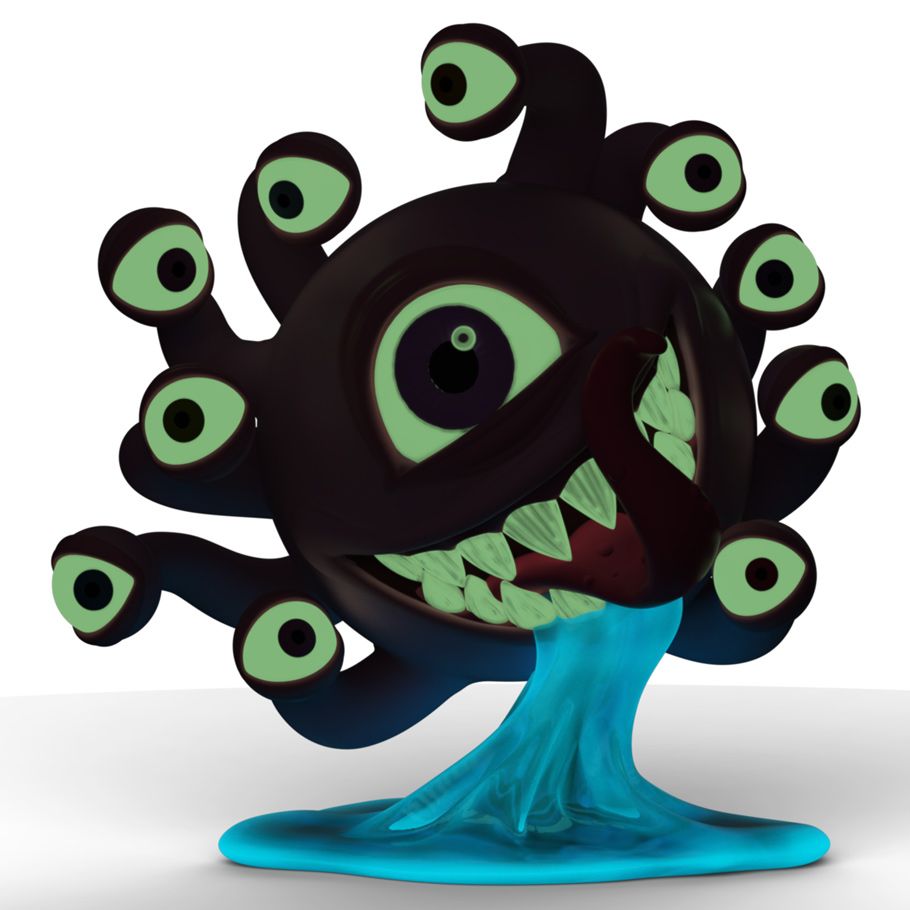 D&D: 7��� Scale Resin Figure: Beholder Glow-In-The-Dark