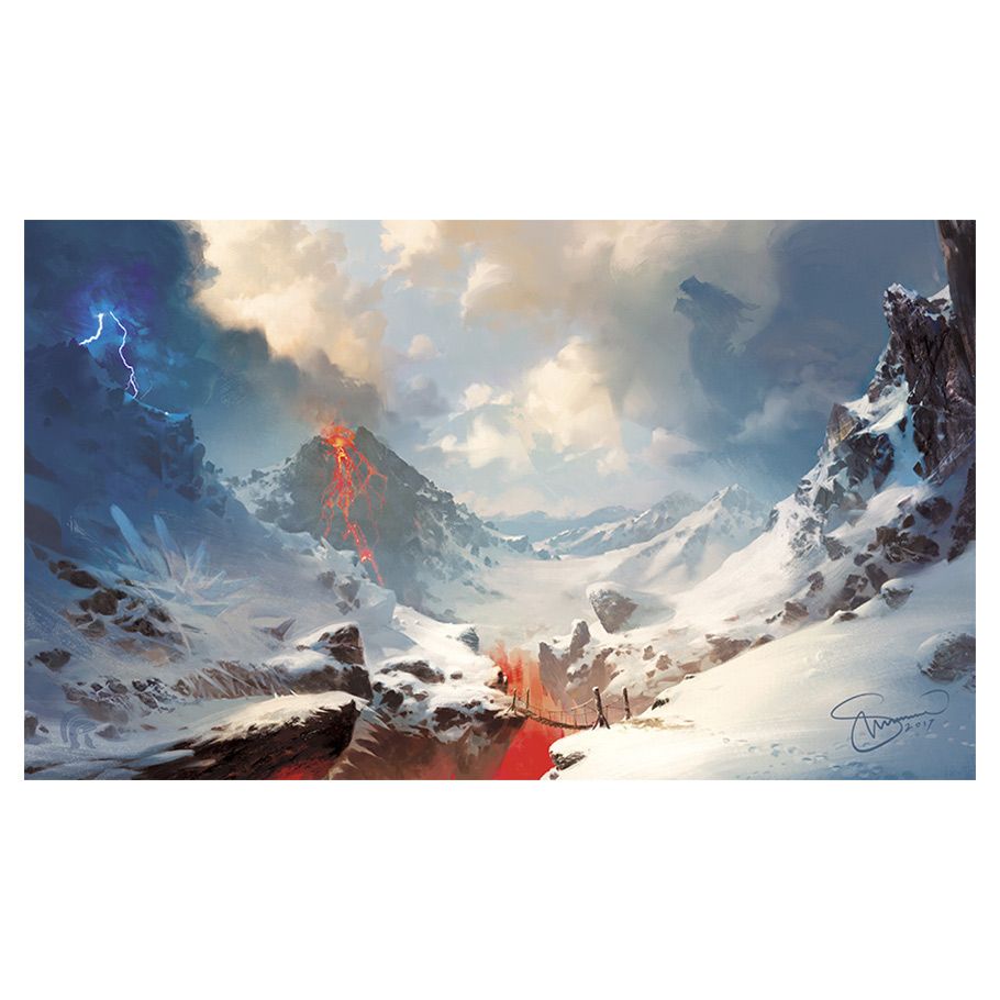 Playmat: Lands Mountains