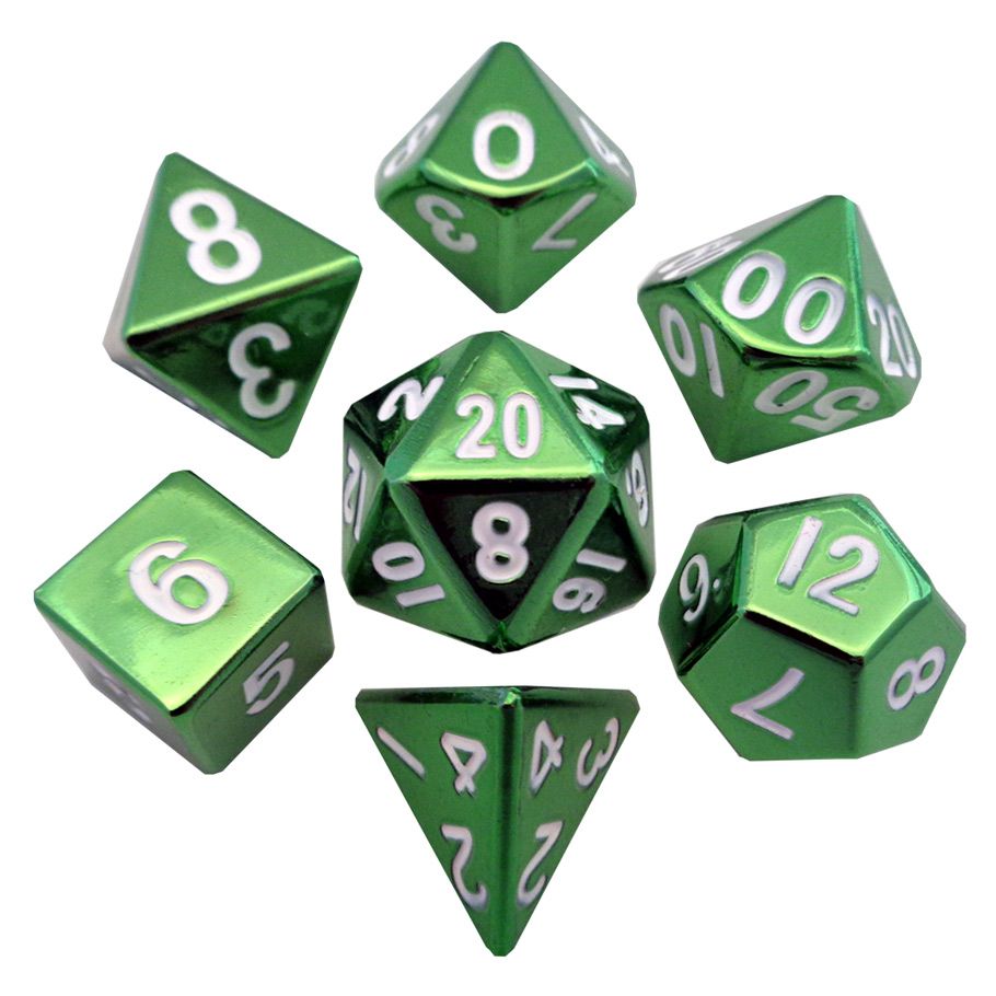 7-Set Metal Green Painted
