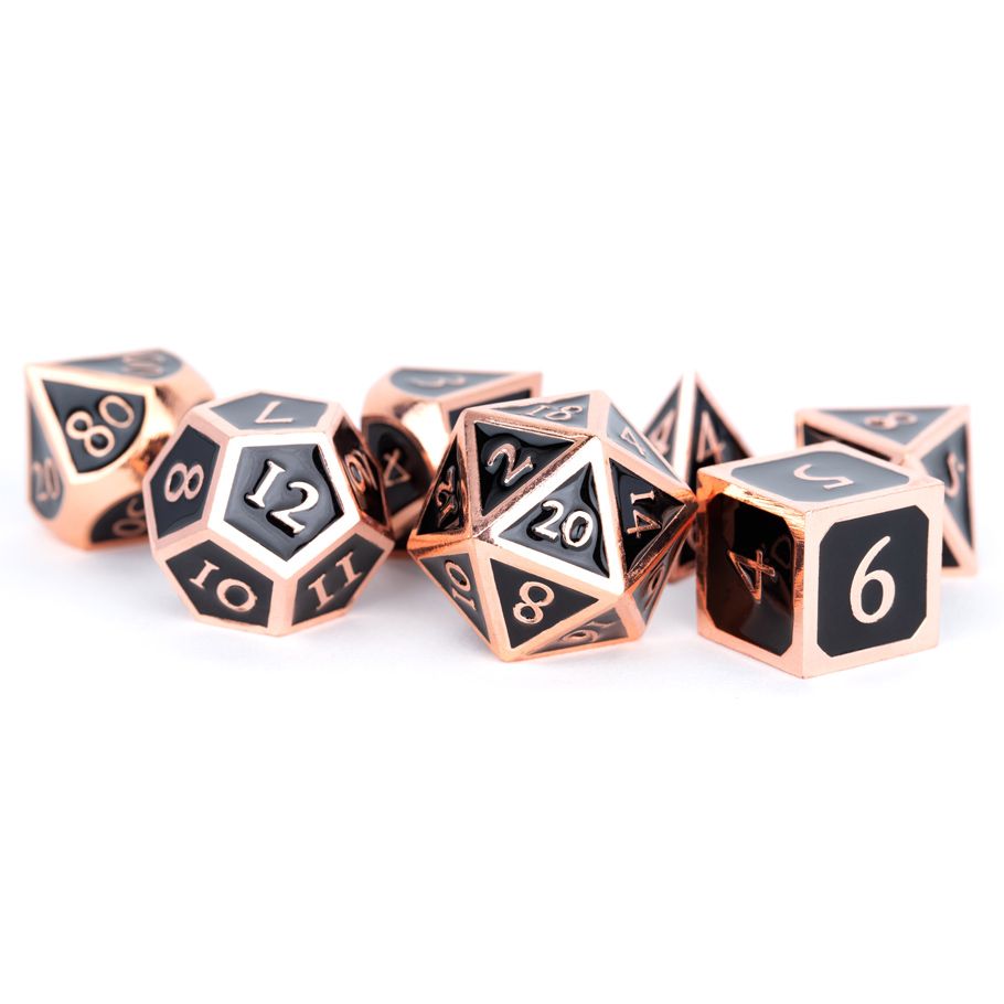 7-Set Metal Antique Copper with Black Enamel