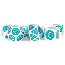 7-Set 16mm Metal Digital Enamel Silver with Teal