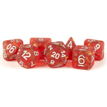 7-Set Icy Opal Red with Silver Numbers