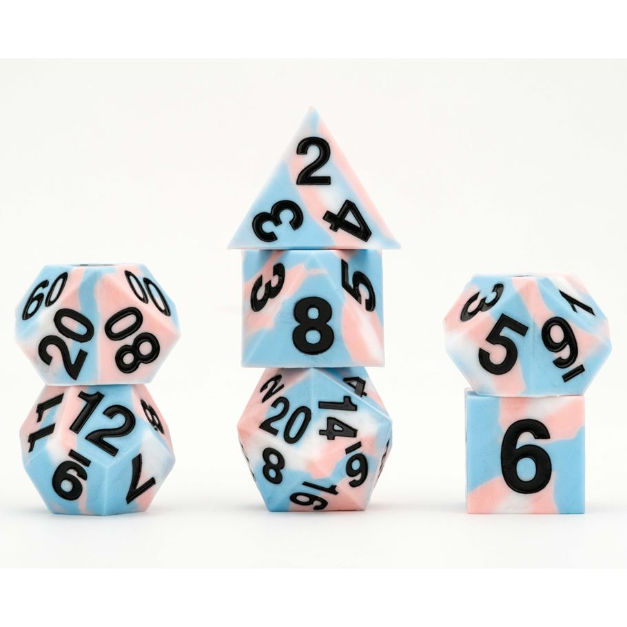 7-Set Sharp Edge Silicone Rubber: 16mm: Pride: Transgender By FanRoll by MDG