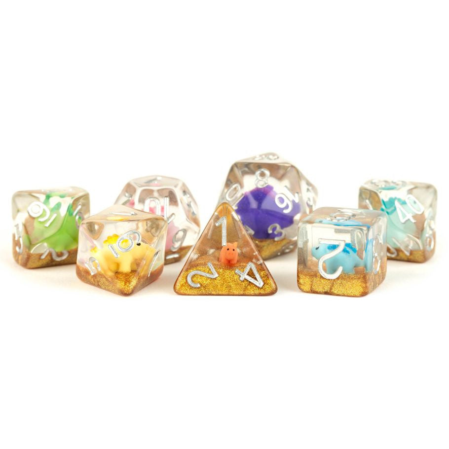 7-Set Rainbow Dinosaur