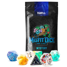 Mystery Misfit: Resin Polyhedral Dice Set