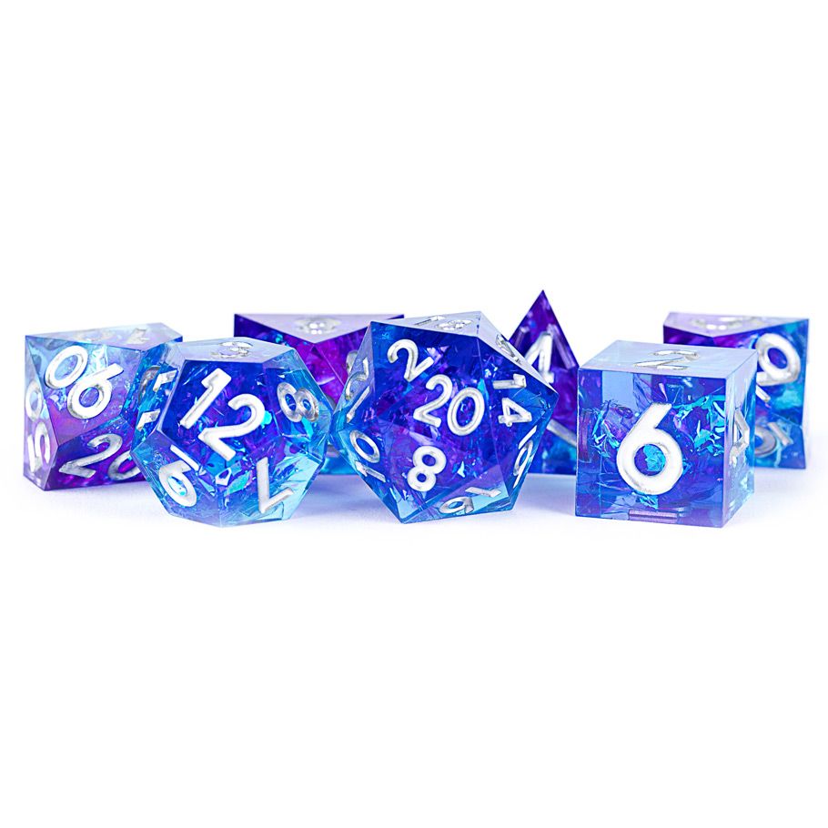 7-Set Sharp Edge Resin: Oceanic Flare: Handcrafted