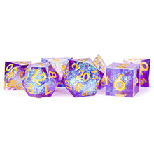 7-Set Sharp Edge Resin: Royal Geode: Handcrafted By FanRoll by MDG