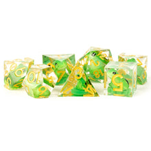 7-Set Sharp Edge Resin: Frog Dice By FanRoll by MDG