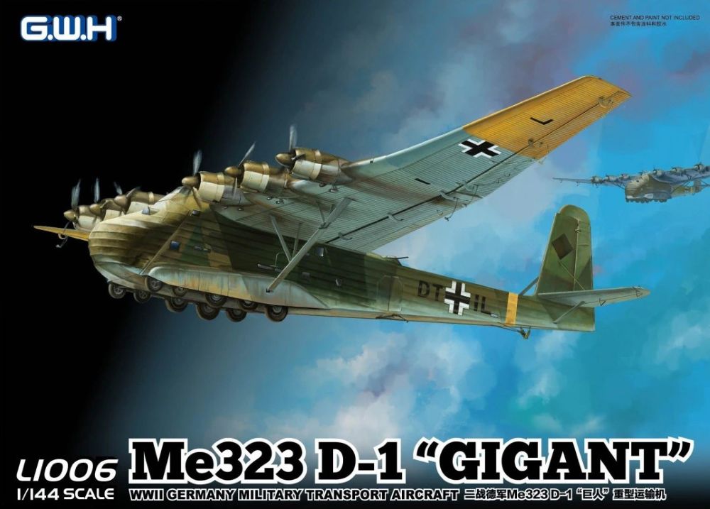 1/144 WWII Me323D1 Gigant German Military Transport Aircraft