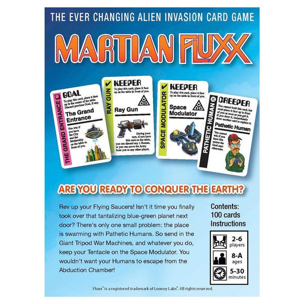 Martian Fluxx By Looney Labs
