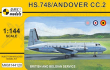 1/144 HS748/Andover CC2 Military British/Belgian Service Transport Aircraft