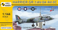 1/144 Harrier GR1/AV8A/AV8C First Generation Attack Aircraft