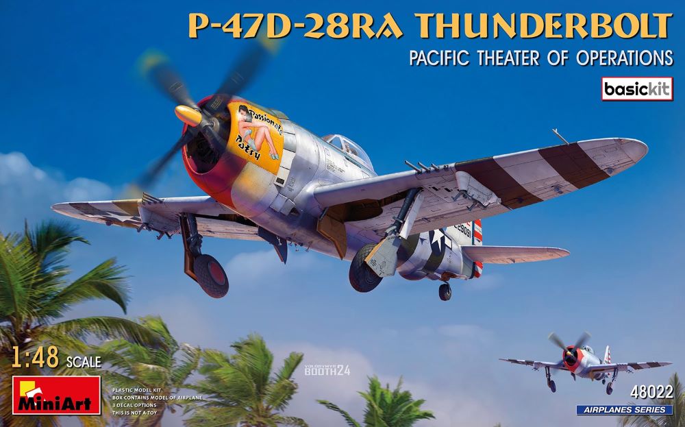 1/48 P47D28RA Thunderbolt Aircraft Pacific Theater Operations (Basic)