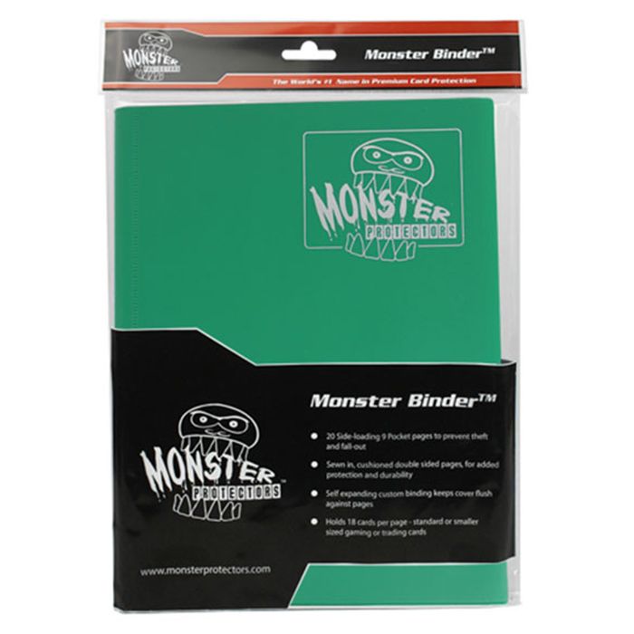 Binder: 9-Pocket: Monster: Matte Emerald Green