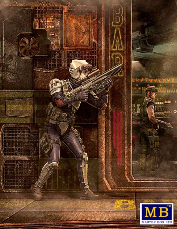 1/24 At the Edge of the Universe: Laurie Lightning Bolt Barnes Special Forces Fighter w/Gun