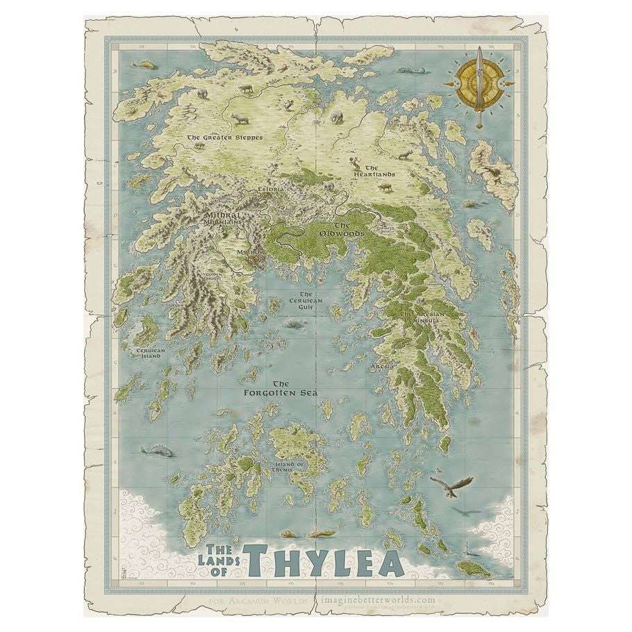 D&D 5E: Odyssey of the Dragonlords: Double Side Map