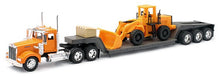 1/32 1979 Kenworth W900 w/Lowboy Trailer & Front End Loader (Die Cast)