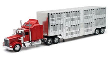 1/32 Kenworth W900 w/Pot Belly Livestock Trailer (Die Cast)