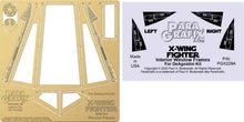 1/18 DeAgostini X-Wing Fighter Canopy Interior Window Frames Photo-Etch & Decal Set