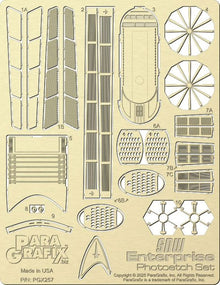 1/1000 Star Trek Strange New Worlds: USS Enterprise Photo-Etch Set for PLL