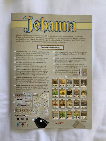 Joan Of Arc: Orleans Draw & Write - Cats In Hat Inc.