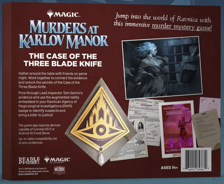 Magic The Gathering: Murders At Karlov Manor: The Case Of The Three Blade Knife - Cats In Hat Inc.